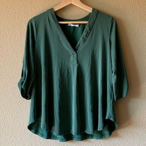 All in favor 3/4 sleeve shirt blouse